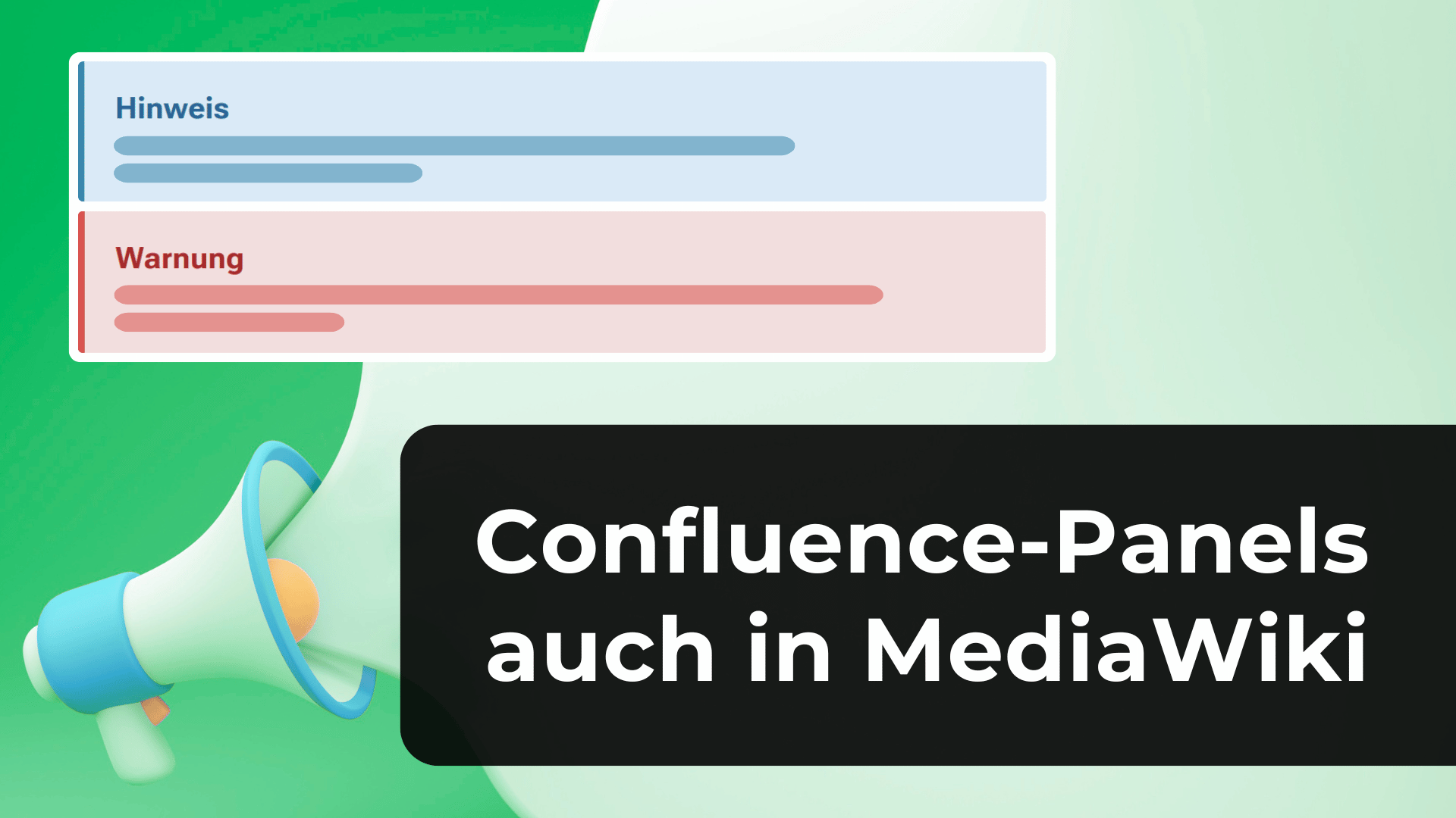 Confluence-Panels in MediaWiki nachbauen: Hinweis, Tipp, Warnung etc.